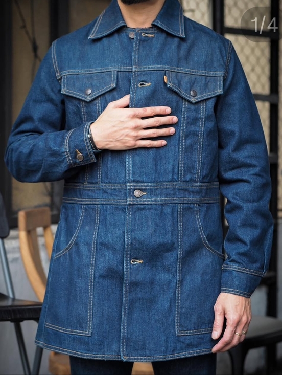 Levi's Other - Levi's Vintage Clothing Safari Jacket Car Coat 70's Jeans Denim